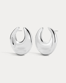 The Mercury Disc Statement Studs | Silver