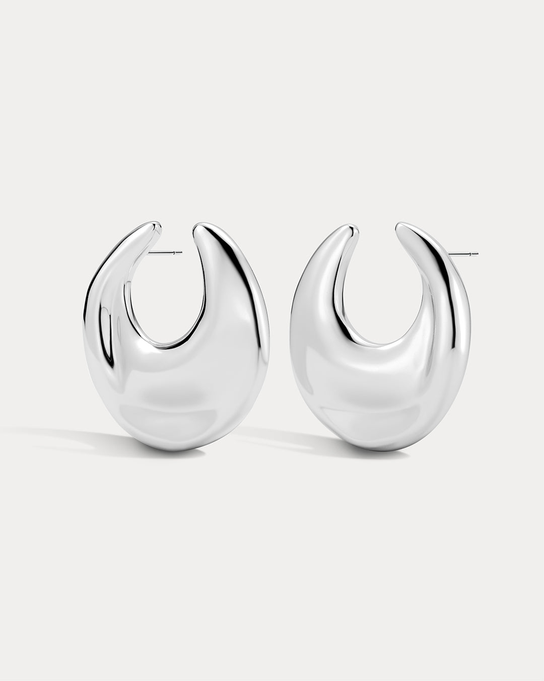 The Mercury Disc Statement Studs | Silver
