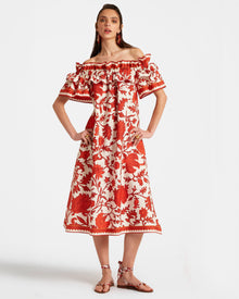 Women | Breakfast Dress  | Red