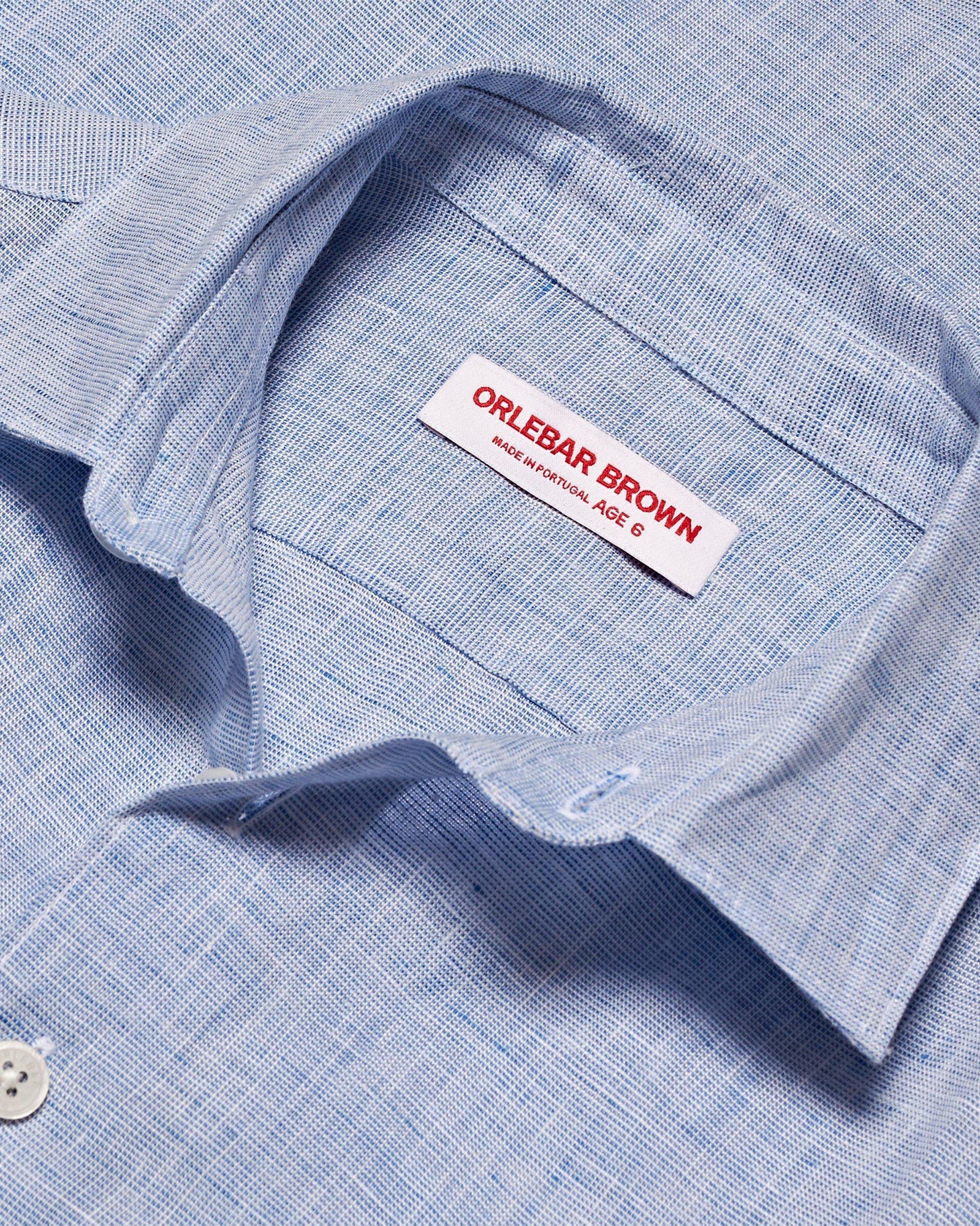 Children | Diego Linen Shirt | Navy/White