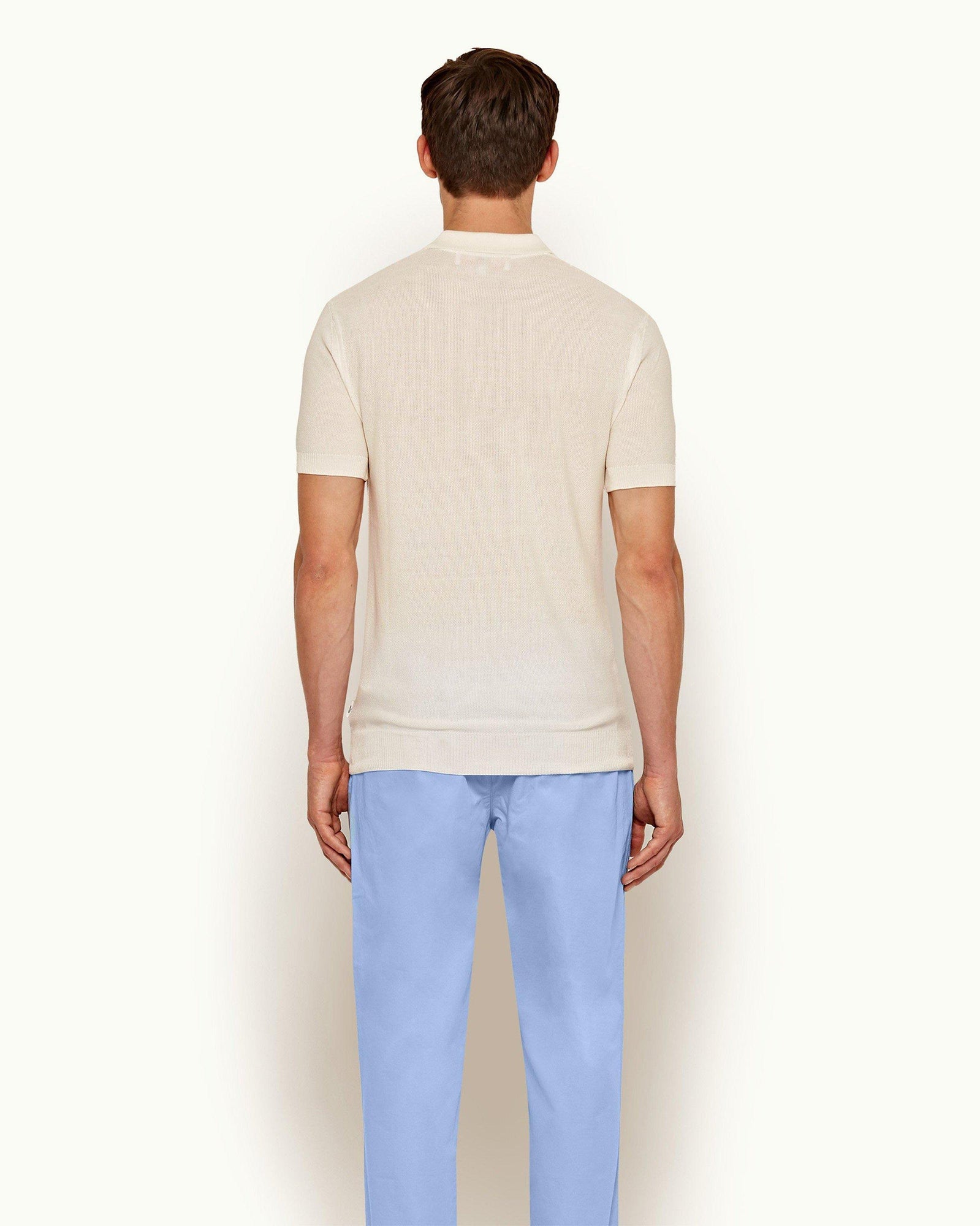 Men | Dr. No Knitted Polo Polo | Ivory