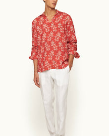 Men | Ridley Shirt | Summer Red/White Sand