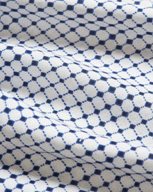 Men | Ridley Linen Shirt | White Sand/Azul Blue