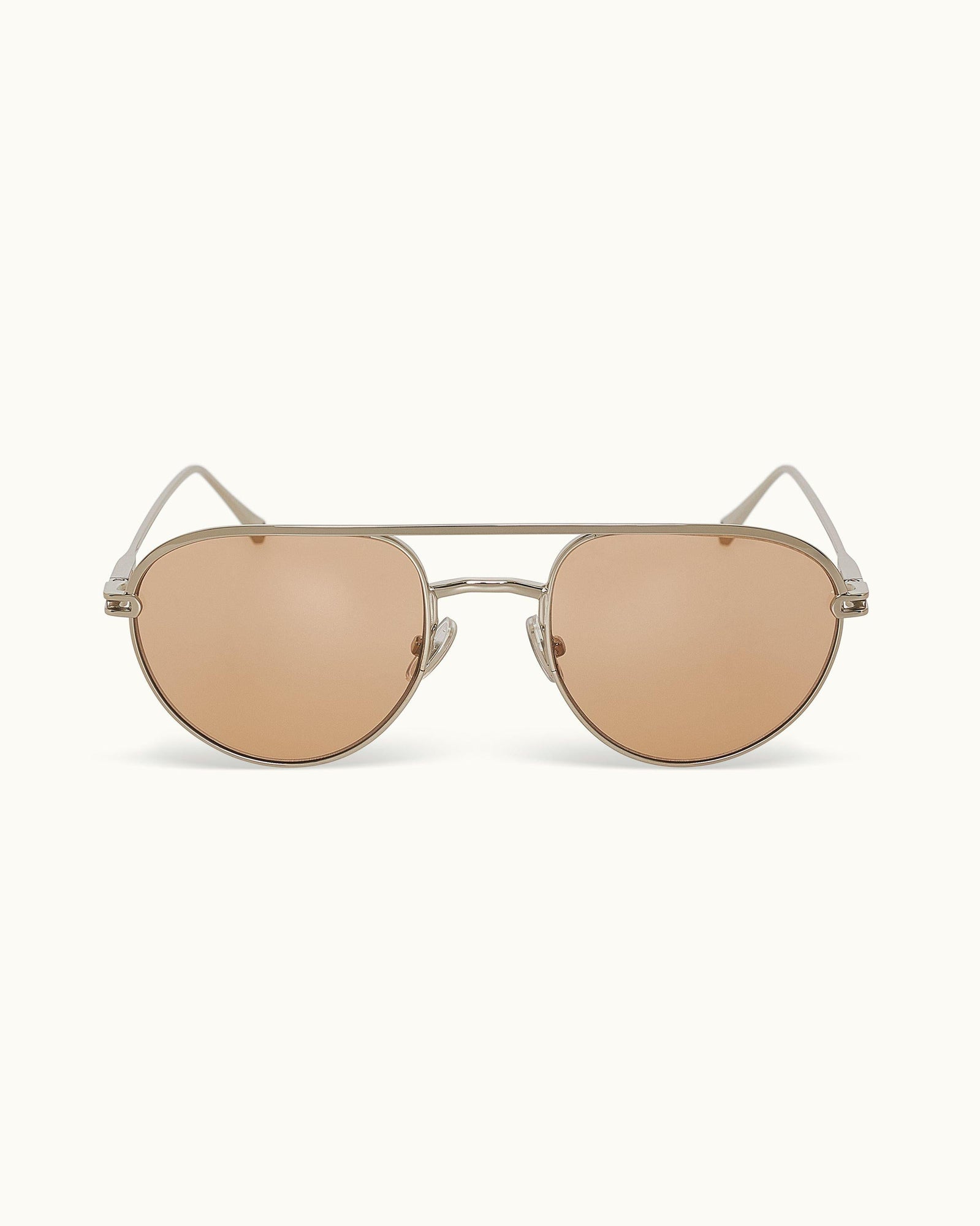 Men | The Micky Sunglasses | Silver/Mellow Amber