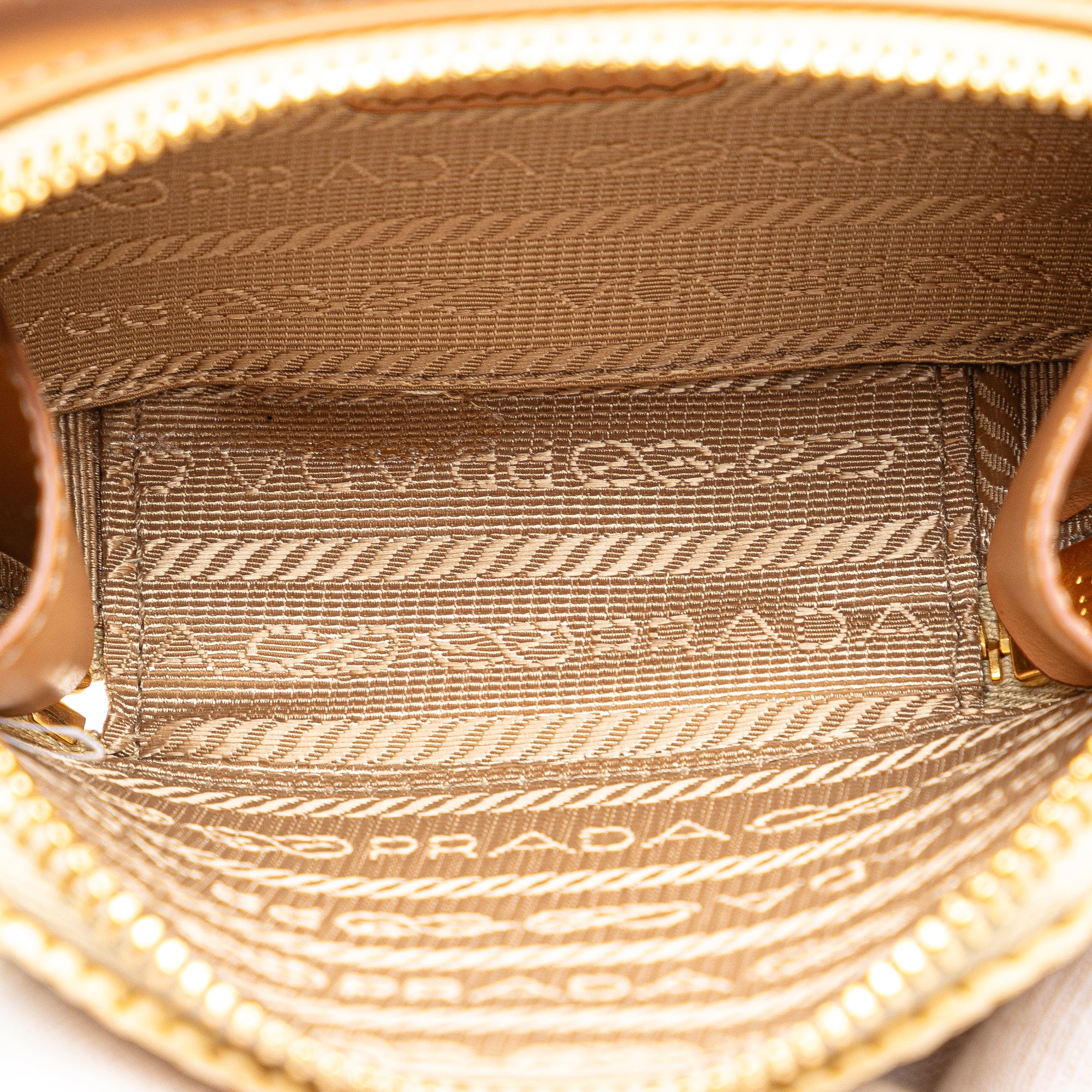 Prada | Pre-Owned Mini Crochet Satchel | Brown