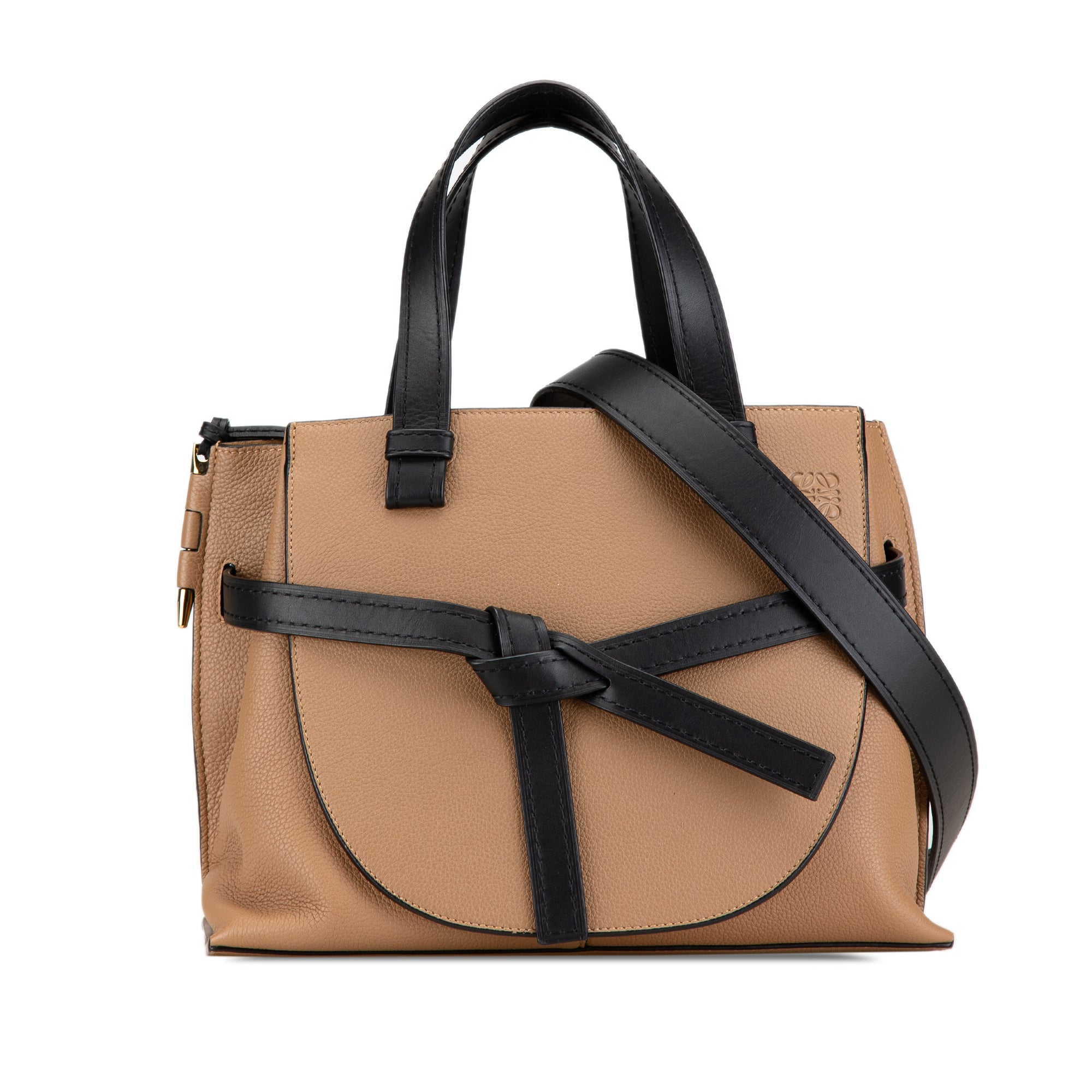 LOEWE | Pre-Owned Small Leather Gate Top Handle Satchel | Brown