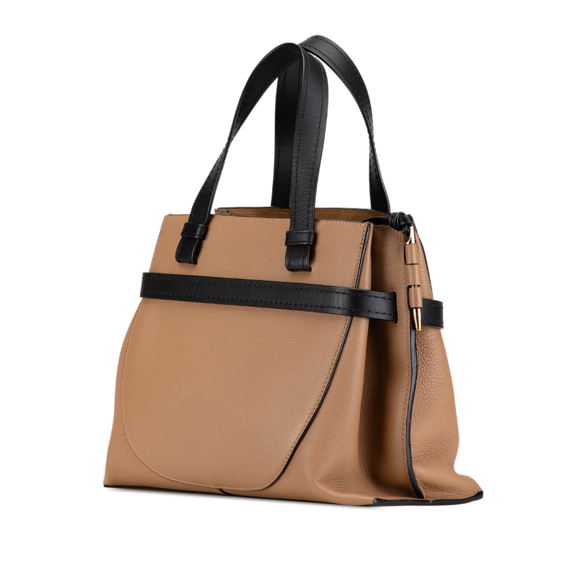 LOEWE | Pre-Owned Small Leather Gate Top Handle Satchel | Brown