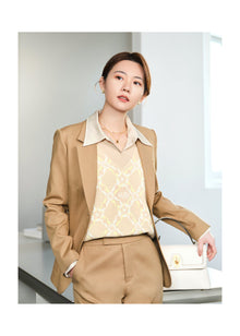 Office Style Blazer | Camel