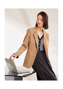 Office Style Blazer | Camel