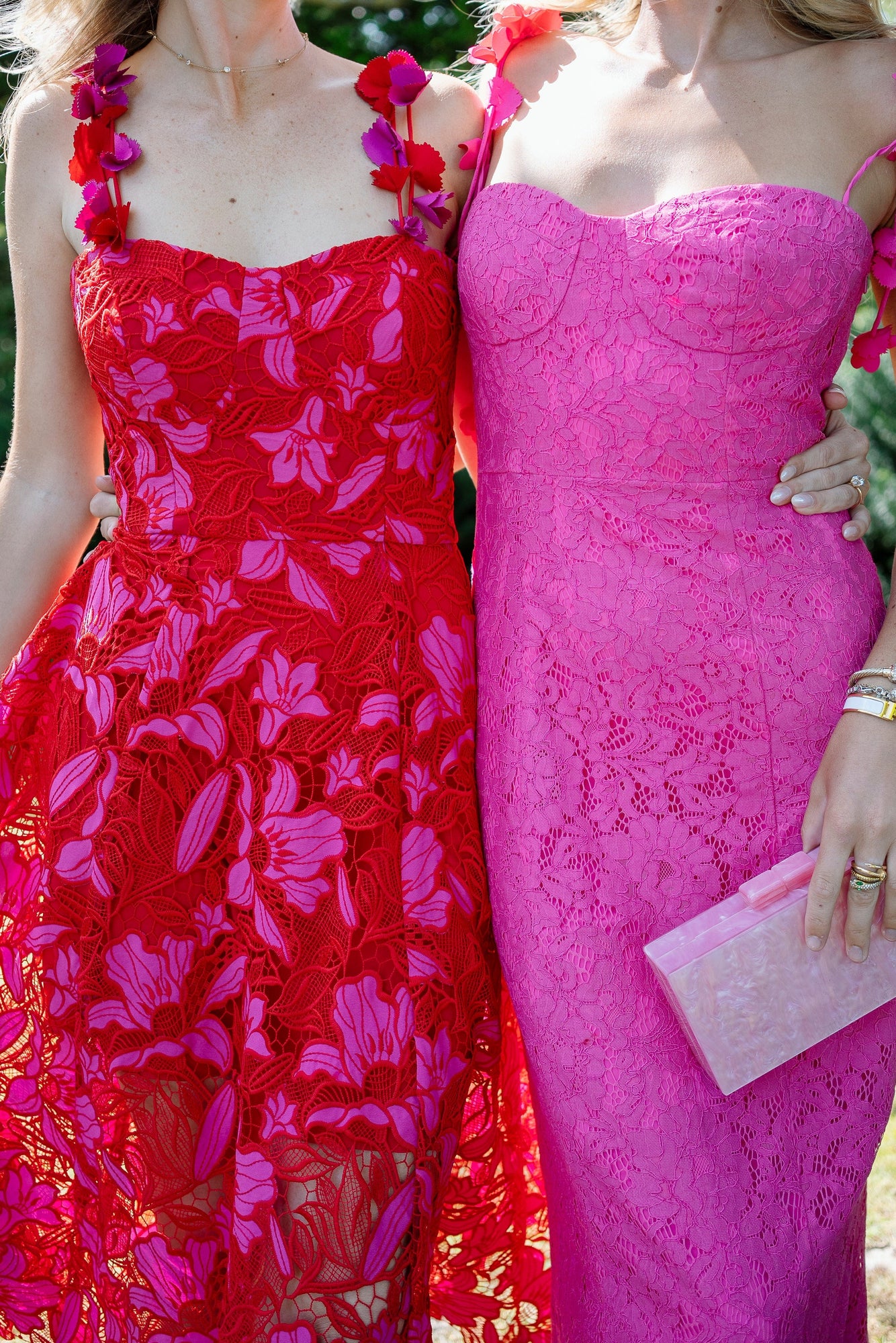 ONE33 SOCIAL | The Athena Floral Sleeveless Dress | Pink / Red