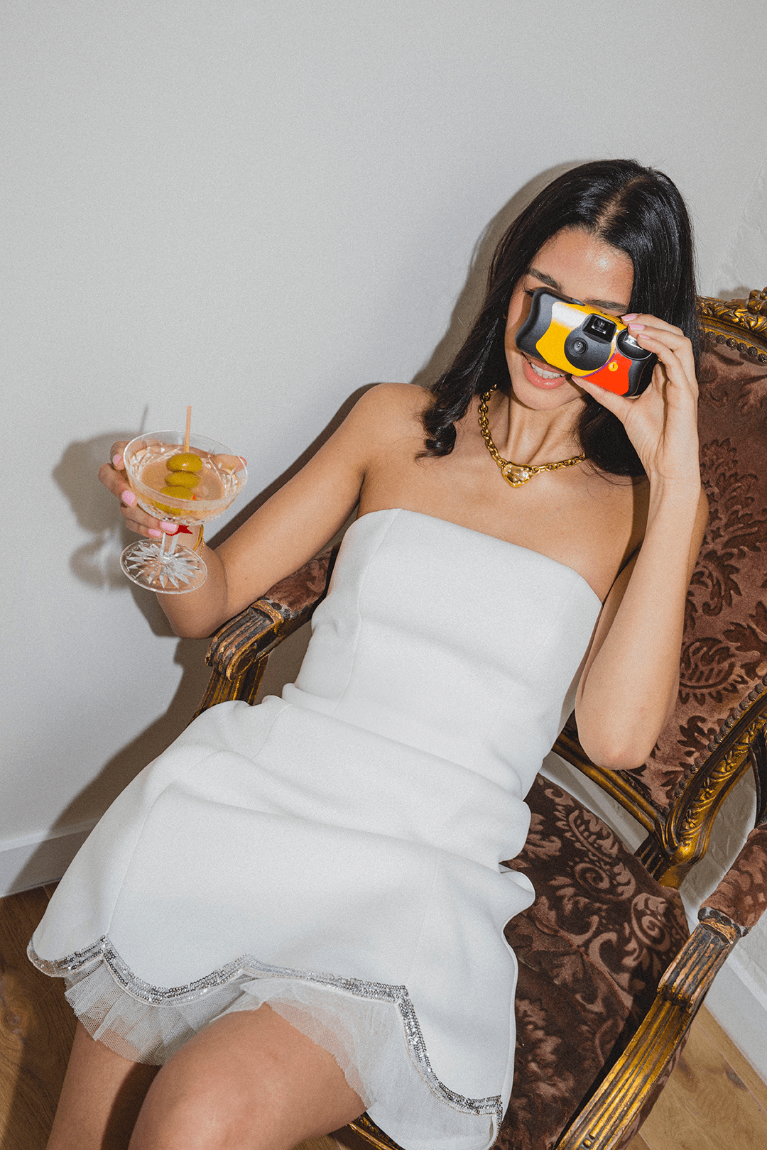 ONE33 SOCIAL | The Abigail White Strapless Mini Cocktail Dress | White