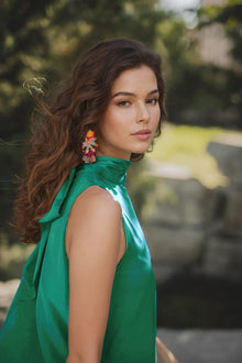 ONE33 SOCIAL | The Yolanda Green High-Low Maxi Gown | Green