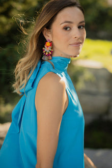 ONE33 SOCIAL | The Yolanda Blue High-Low Maxi Gown | Blue