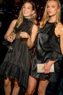 ONE33 SOCIAL | The Yolanda Black High-Low Maxi Gown | Black