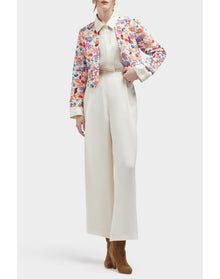 Ossie Silk Quilted Jacket | Vintage Garden