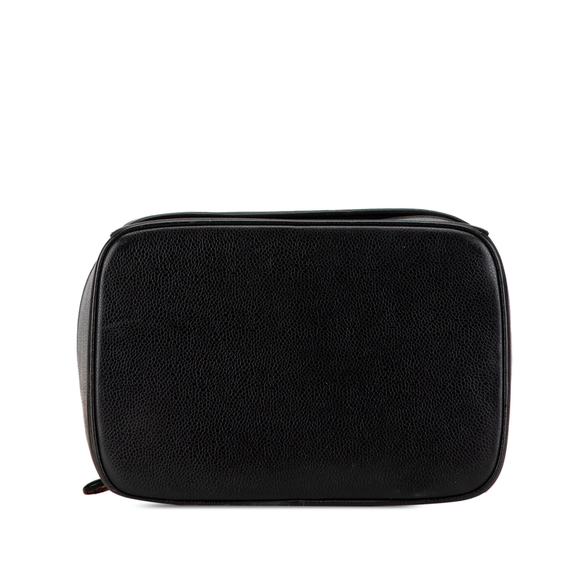Chanel | Pre-Owned CC Caviar Vanity Train Case | Black