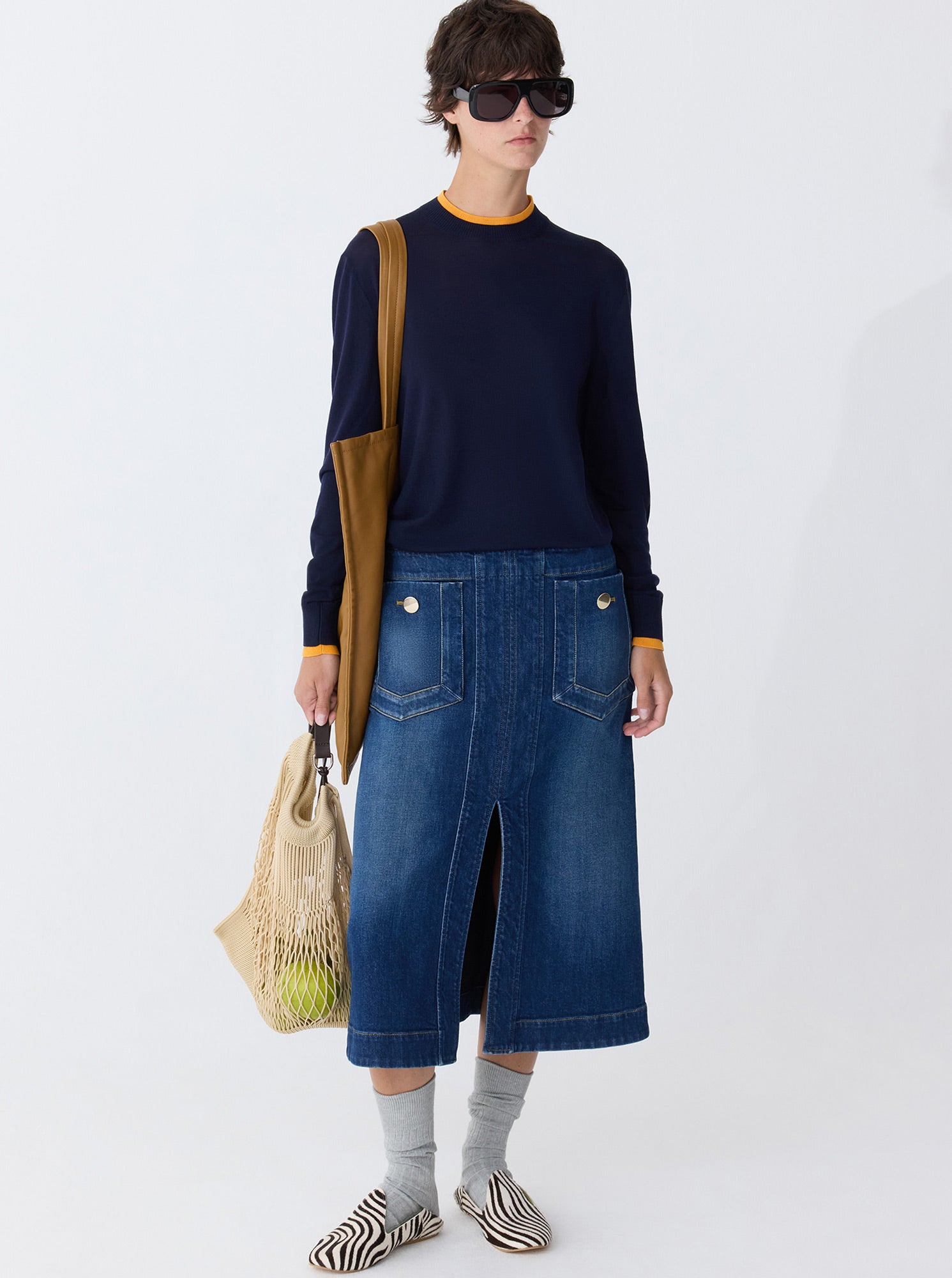 Fernanda Denim Skirt | Dark Indigo