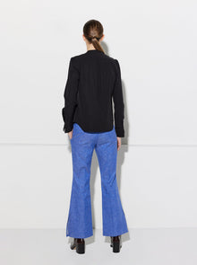 Olympia Poplin Blouse | Black