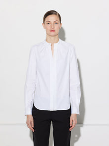 Olympia Poplin Blouse | White