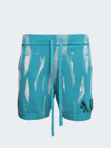 Amiri | Destroyed Applique Shorts | Blue