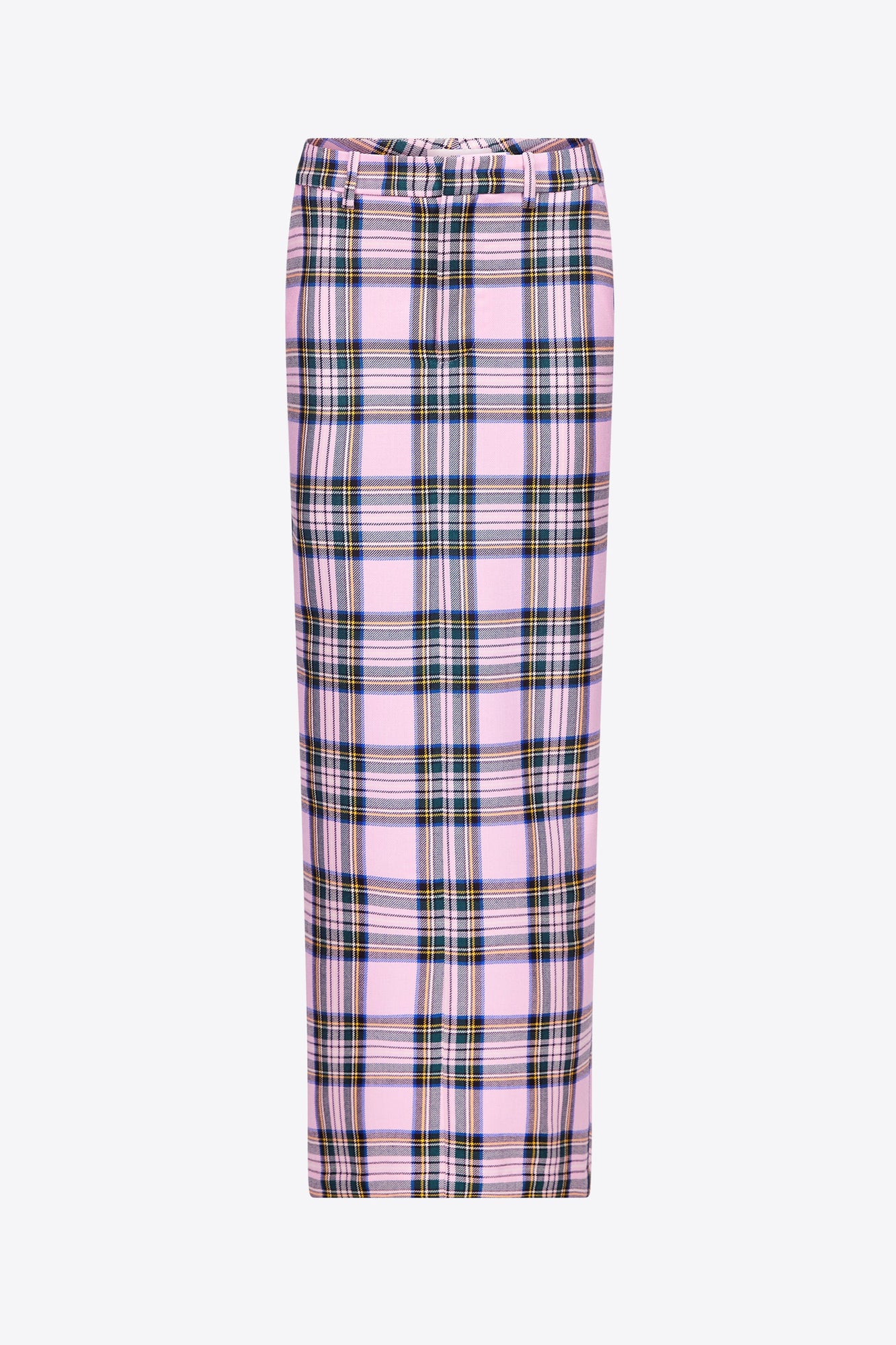 Checked Midi Skirt | Pink Multi