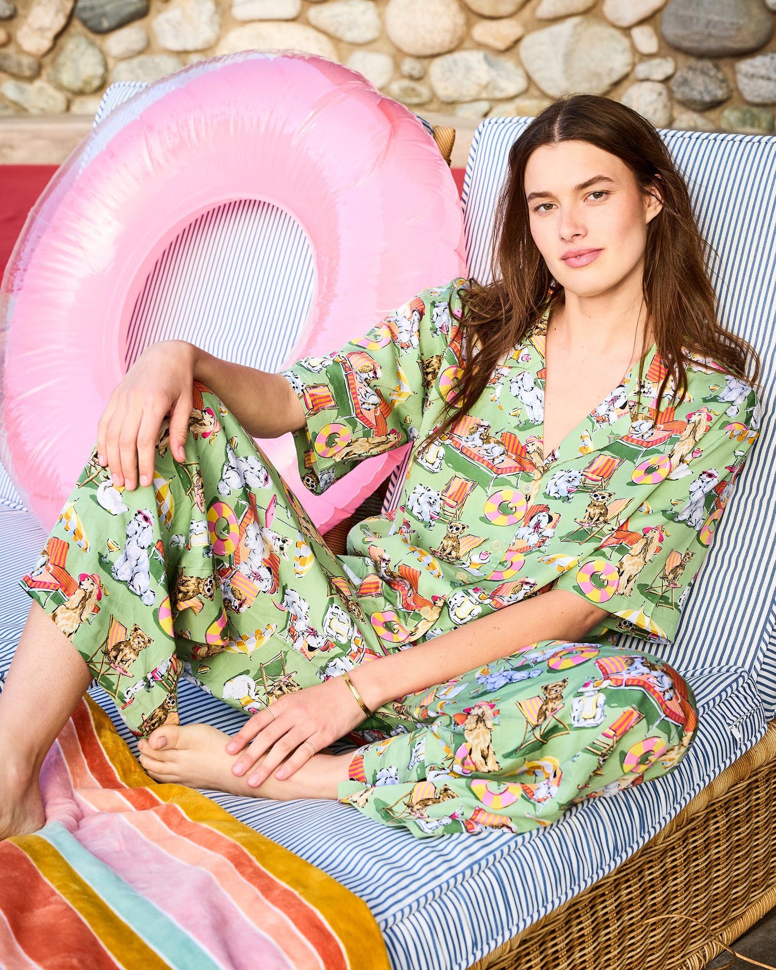 Palm Royale Pooches - Eco Satin Wildest Dreams Set - Grasshopper - Printfresh
