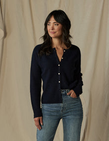 Women | Marianna Cardigan Top | Navy