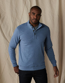 Men | Puremeso Button Popover | Slate Blue