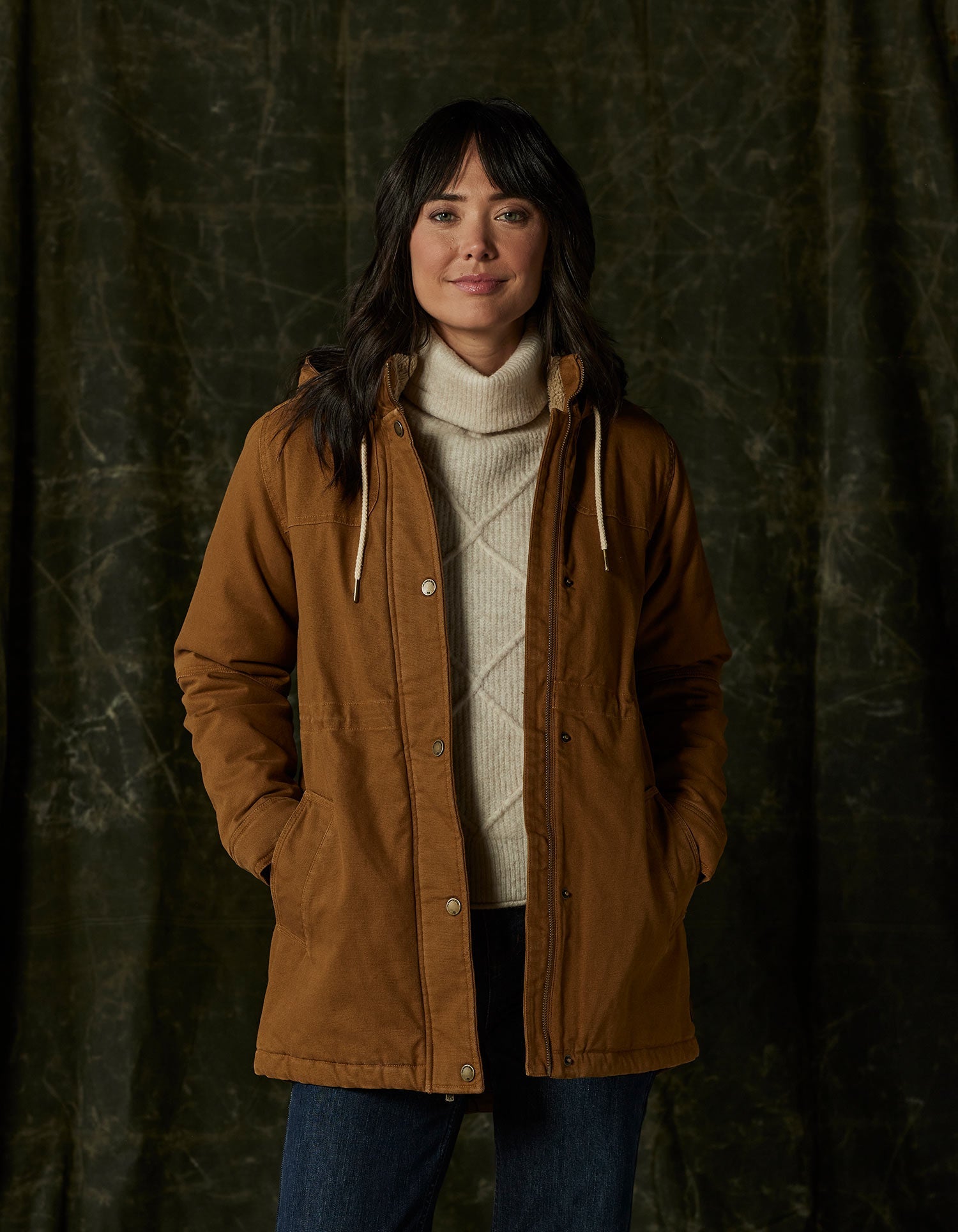 Women | Betsie Canvas Coat | Maple Glaze
