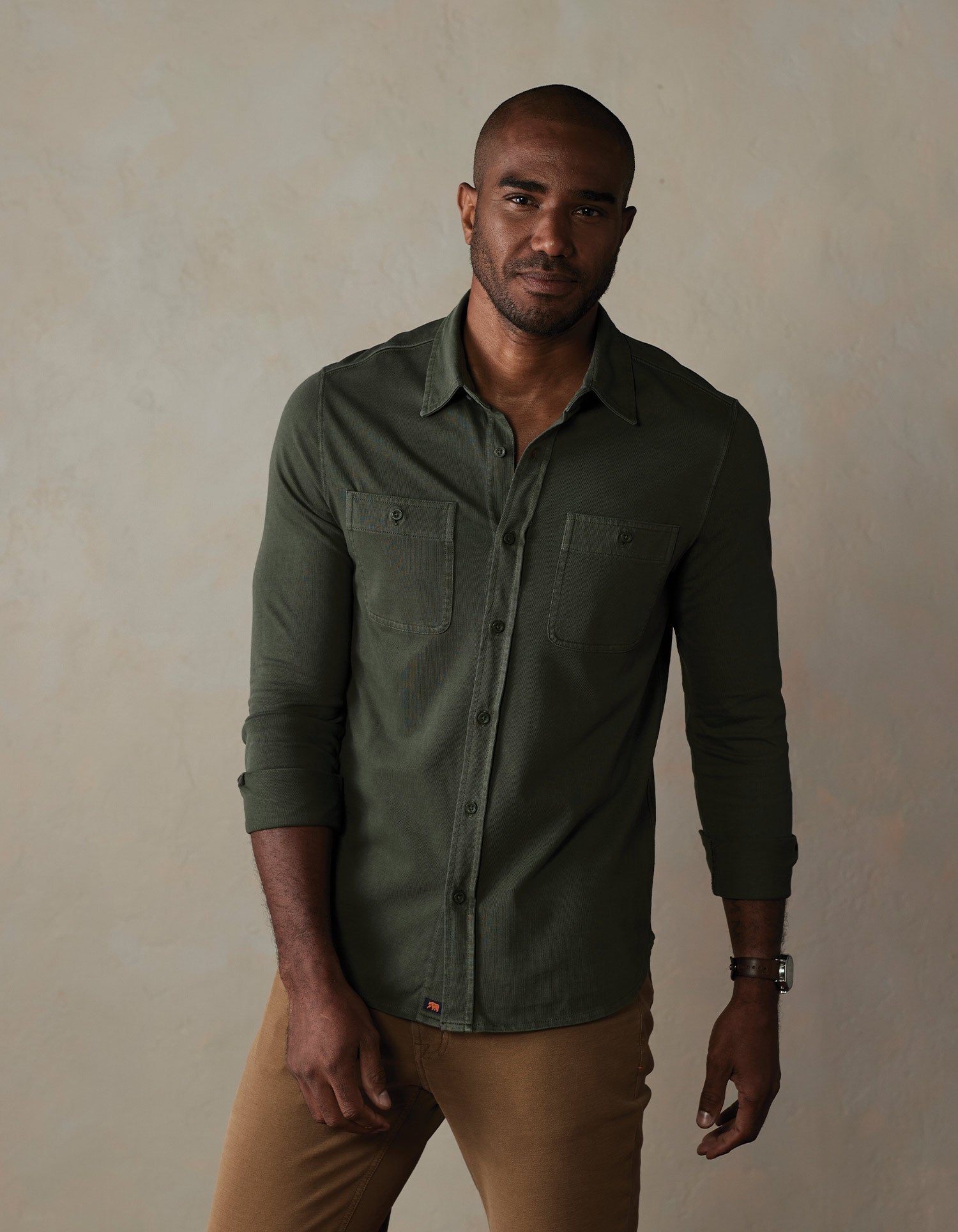 Men | Lennox Jersey Button Up | Alpine