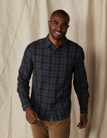 Men | Nikko Button Up Shirt | Brown Plaid