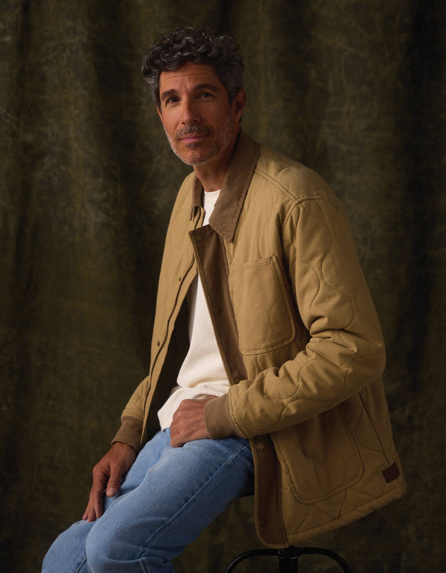 Men | James Canvas Liner Jacket | Tan/Cedar
