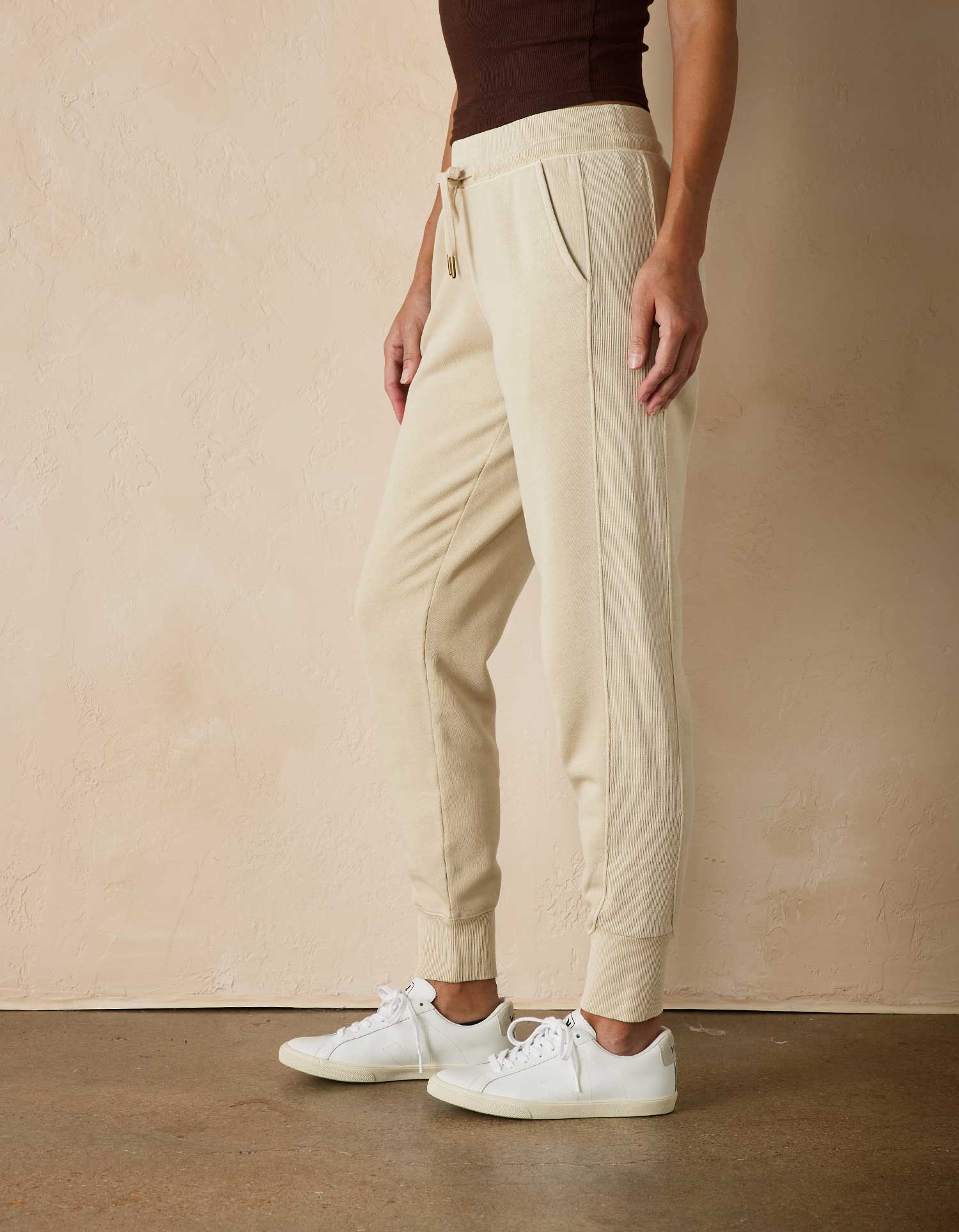 Women | Jackie Premium Fleece Jogger | Bone