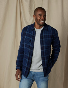 Men | Mountain Overshirt | Indigo Plaid