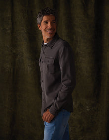 Men | Comfort Terry Shirt Jacket | Steel