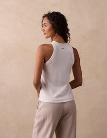 Women | Wanderlust Hi-Neck Tank | Ivory
