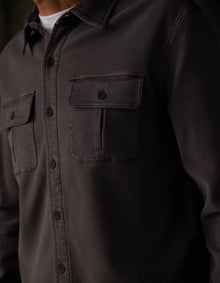 Men | Comfort Terry Shirt Jacket | Steel