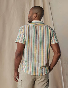 Men | Freshwater Short Sleeve Button Up Shirt | Sherbet Stripe