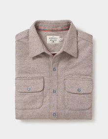 Men | Textured Knit Shirt | Oxblood