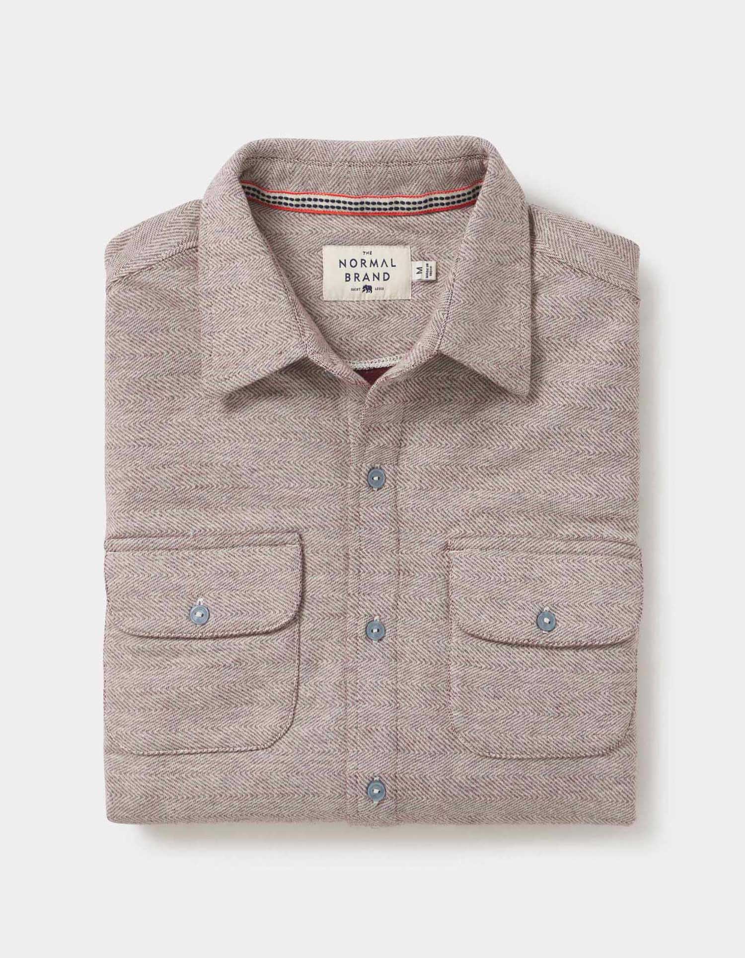 Men | Textured Knit Shirt | Oxblood