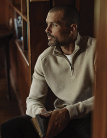 Men | Cooper's Landing Quarterzip | Oatmeal
