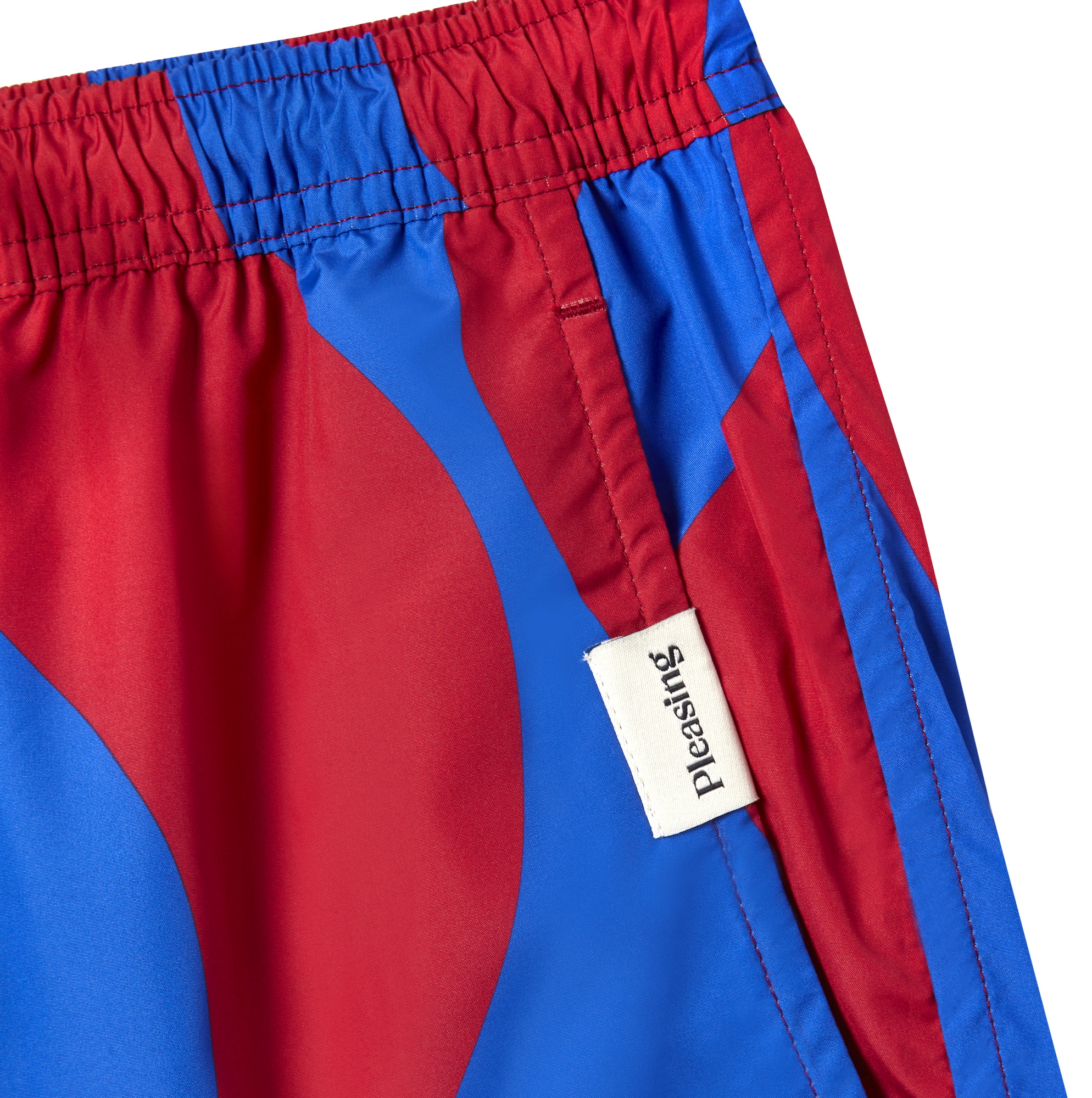 The Squiggle Short | Deep Cherry Blue