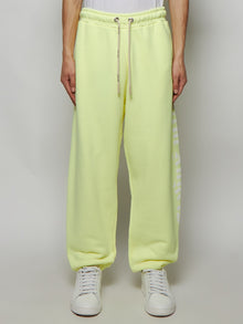Men | Palm Angels | Logo Drawstring Motif Sweatpants | Fluorescent Yellow