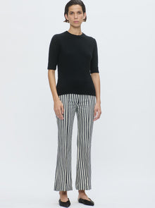 Portia Crewneck Cashmere Sweater | Black