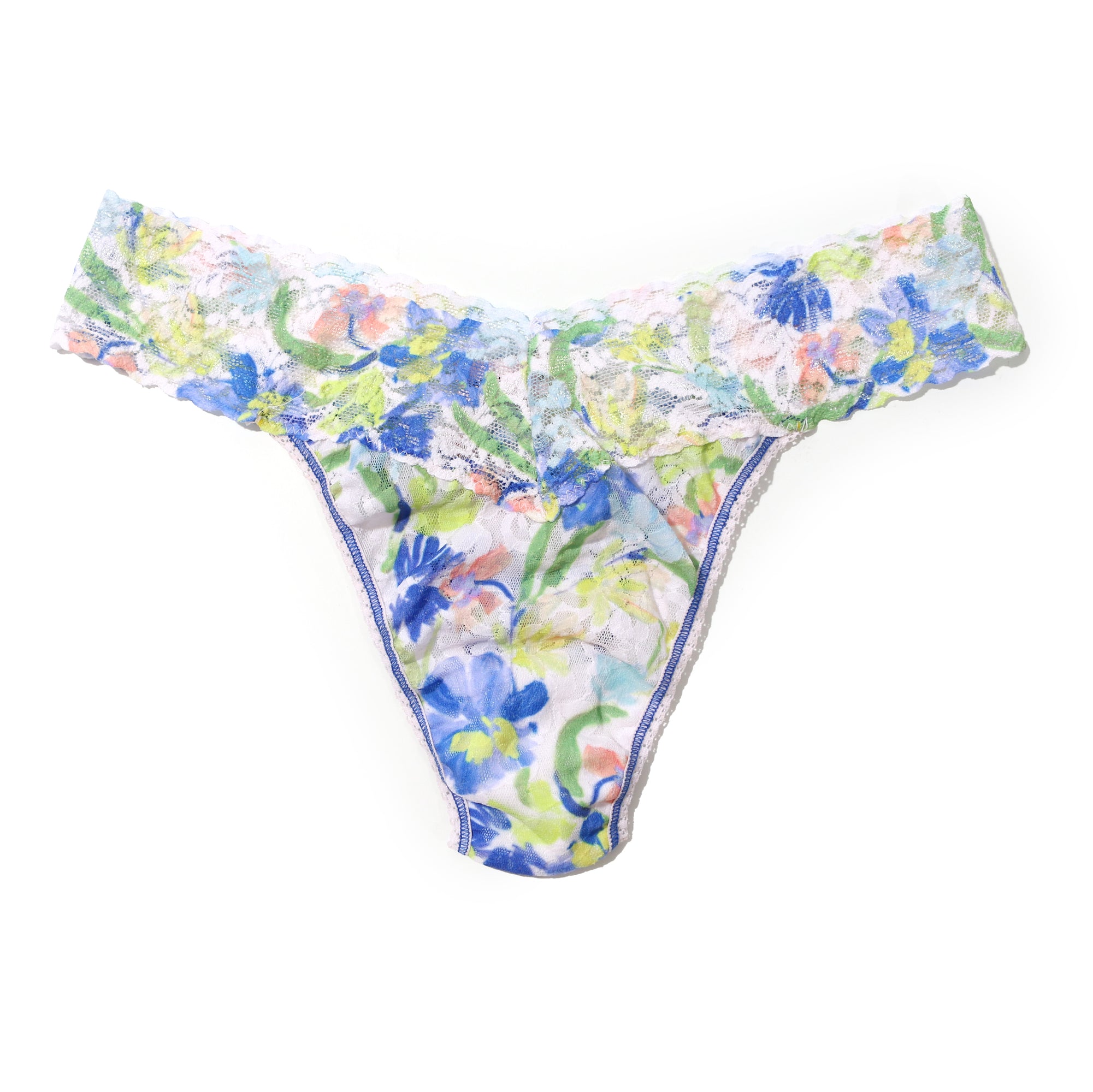 Signature Lace Original Rise Thong | Brush Strokes