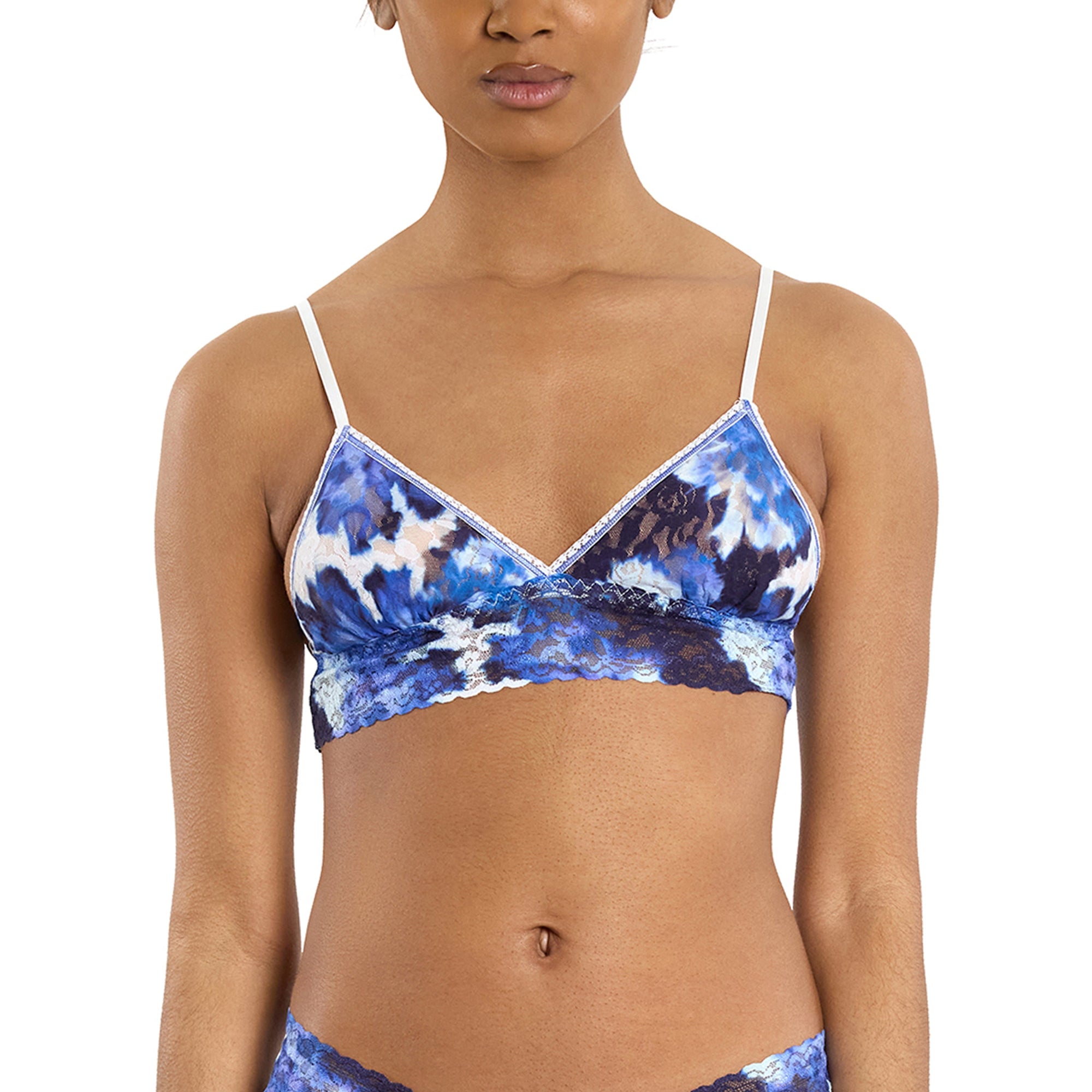 Signature Lace Padded Bralette | Such A Blur (Blue)
