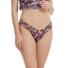 Signature Lace Low Rise Thong | Confetti Flora