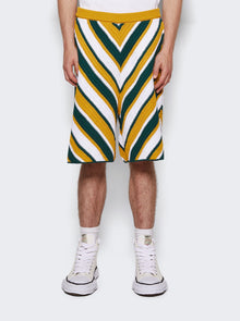 Men | Marni | Chevron Crochet Shorts | Turquoise