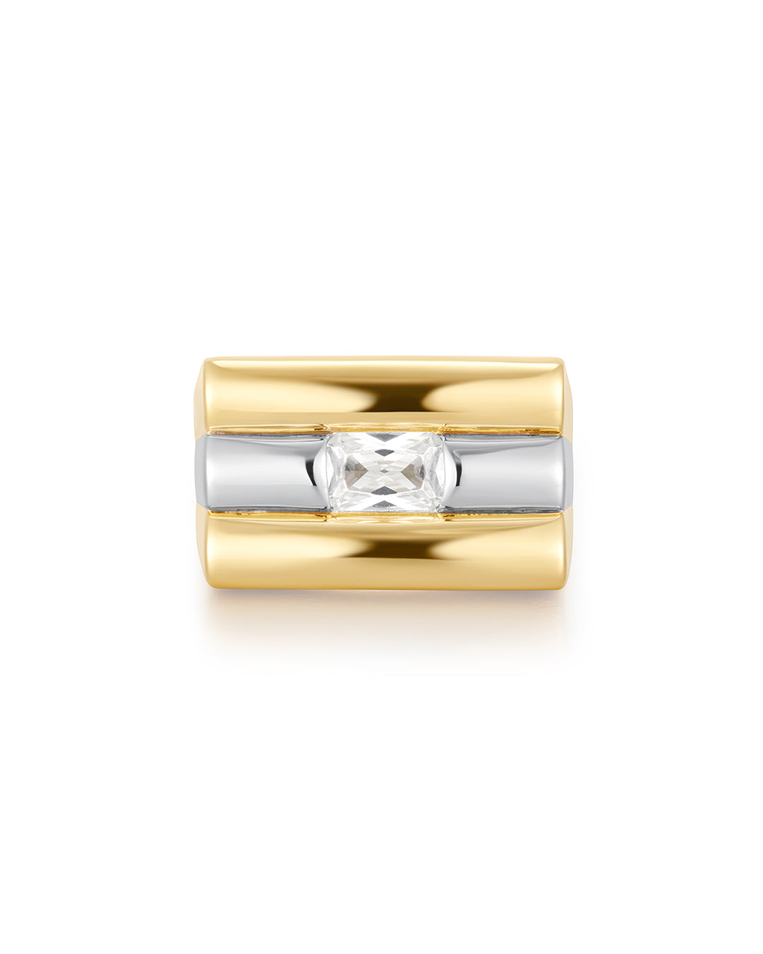 Tricolore Ring | Gold | Cubic Zirconia