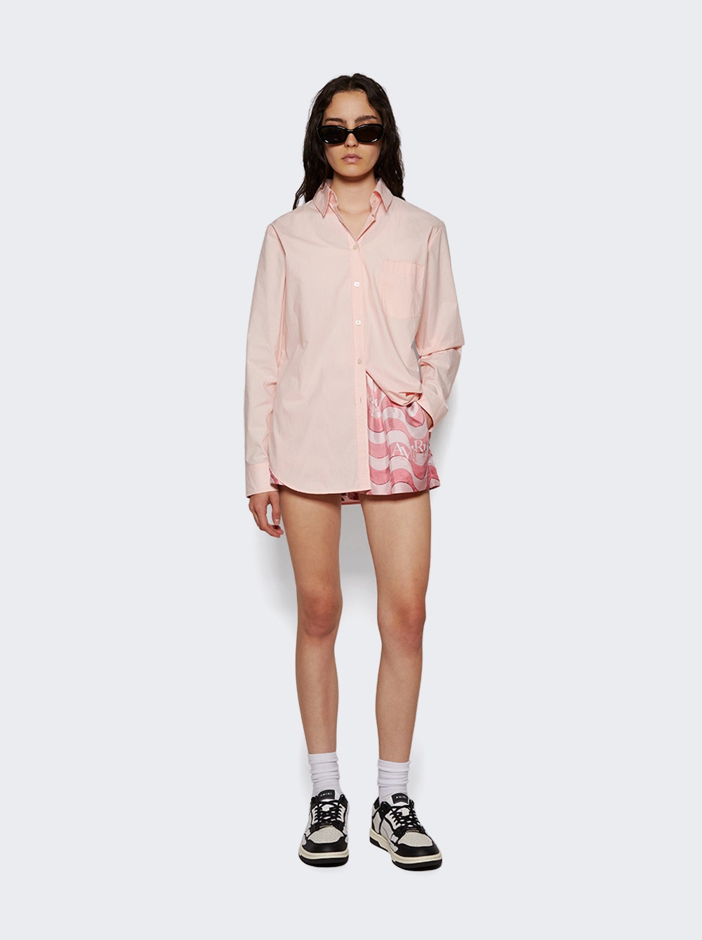 Amiri | Skel Top Low Sneaker And White | Black